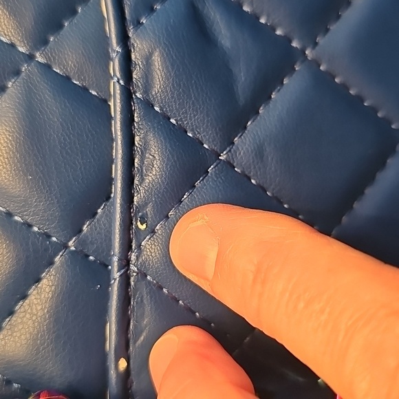 3AM Forever Blue Quilted Chain Shoulder Bag - Picture 4 of 4